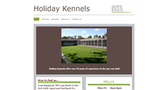 Desktop Screenshot of holiday-kennels.com